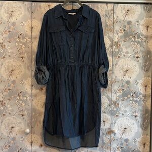 Women’s Dark Blue Shirt Dress